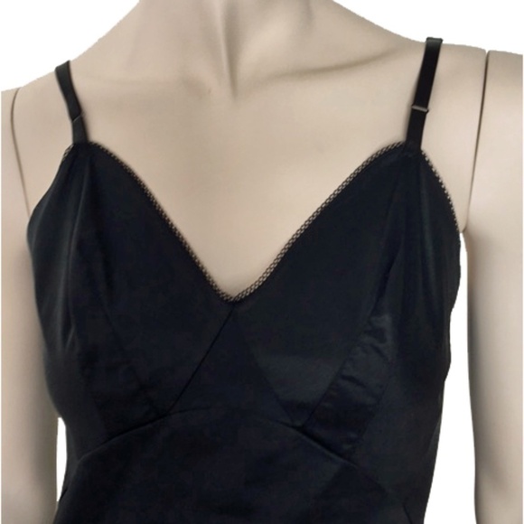 VINTAGE Van Raalte Nylon Taffeta Full Slip Chemise Ruched Cups - Picture 3 of 12